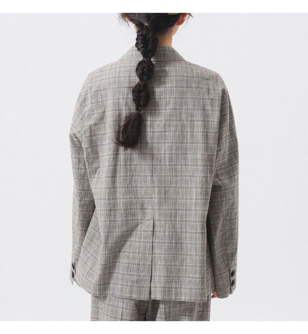 BEAMSBOY「チェック ダブル ジャケット」|テーラードジャケット|