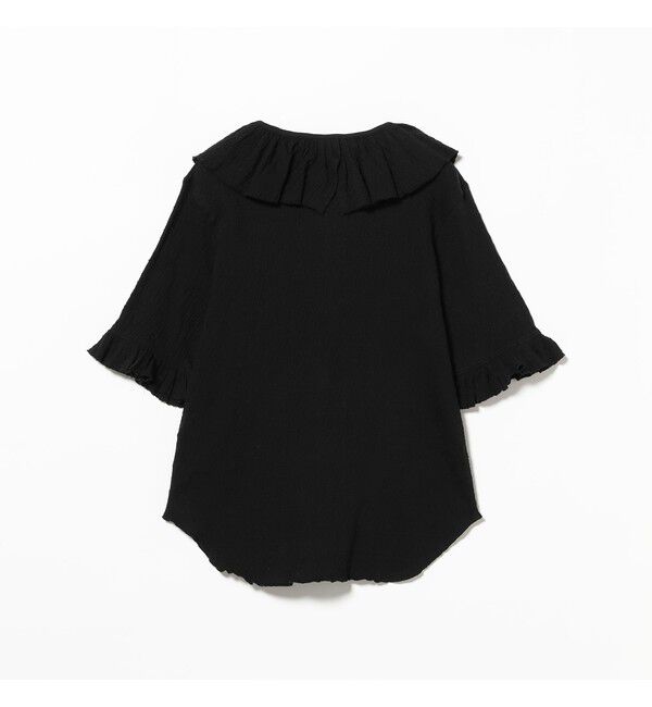 BEAMSBOY「ジャカード フリルギャザー ショートスリーブ」|Tシャツ・カットソー|