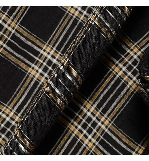 BEAMSBOY「リネン チェック スモック シャツ」|シャツ・ブラウス|