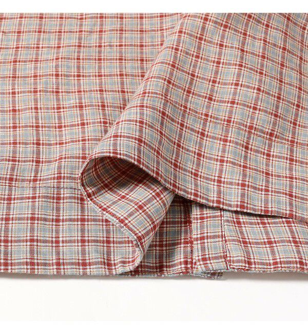 BEAMSBOY「リネン チェック スモック シャツ」|シャツ・ブラウス|