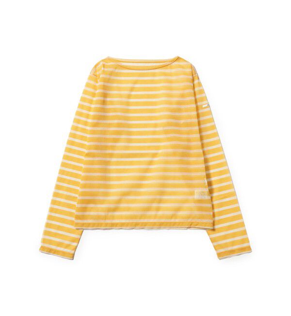 Ray BEAMS 「ORCIVAL / シースルー ボーダー ロングスリーブ カットソー」|Tシャツ・カットソー|