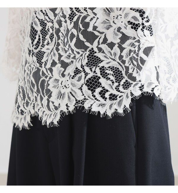 Demi-Luxe BEAMS 「リバーレース ブラウス」|シャツ・ブラウス|