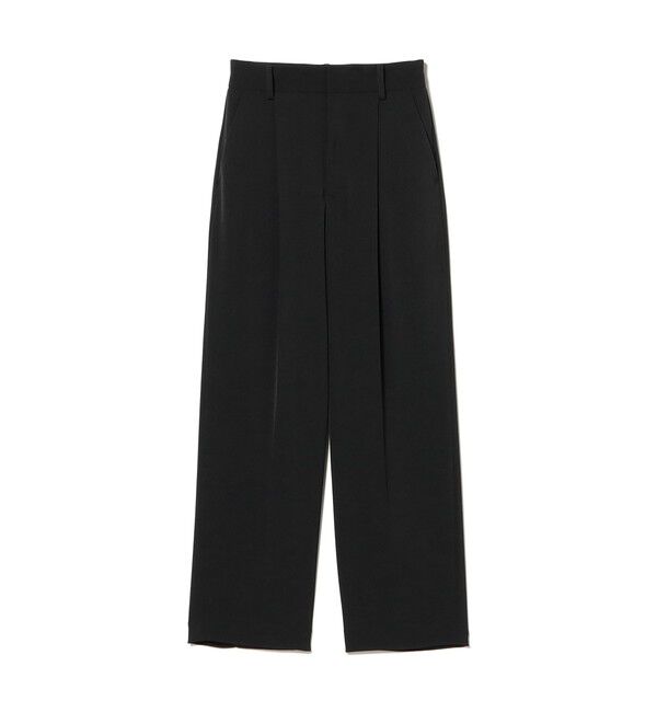 Demi-Luxe BEAMS 「セミワイド 1タックパンツ」|チノ|BLACK