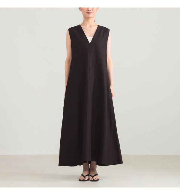 Demi-Luxe BEAMS 「シンプル リネン 2WAY ドレス .M」|ワンピース|