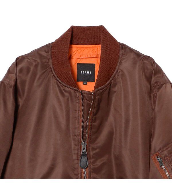 BEAMS「リラックスフィット THERMOLITE(R) MA-1 （撥水）」|ブルゾン・スタジャン|