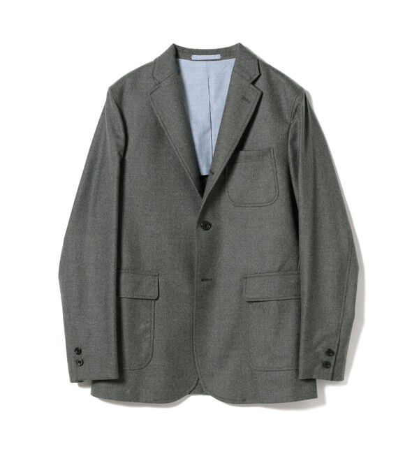 BEAMS PLUS「BEAMS PLUS / フランネル 3ボタン ジャケット」|テーラードジャケット|GREY
