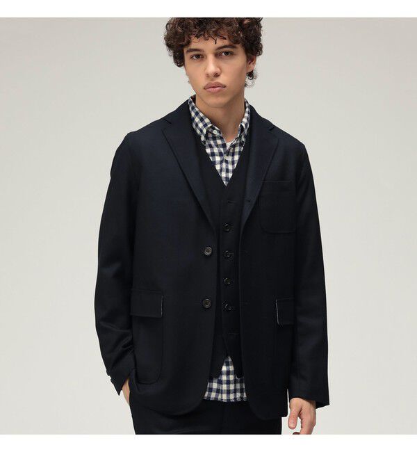BEAMS PLUS「BEAMS PLUS / フランネル 3ボタン ジャケット」|テーラードジャケット|