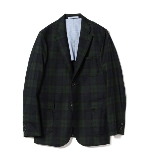 BEAMS PLUS「BEAMS PLUS / フランネル 3ボタン ジャケット」|テーラードジャケット|BLACK_WATCH