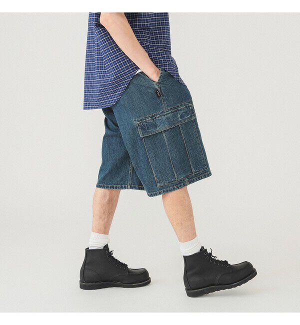 BEAMS「【別注】Gramicci / コーデュラデニム カーゴ ショーツ」|その他|