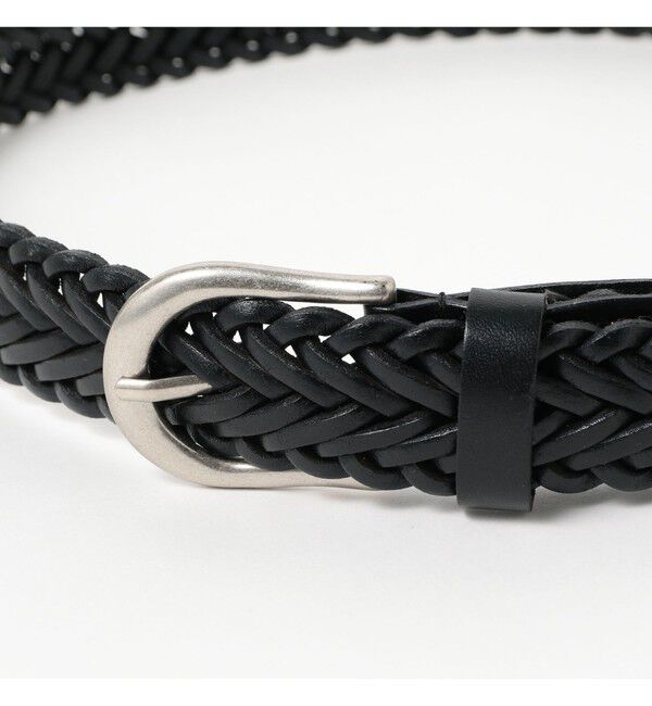 BEAMS PLUS「Leather Mesh Belt」|ベルト|