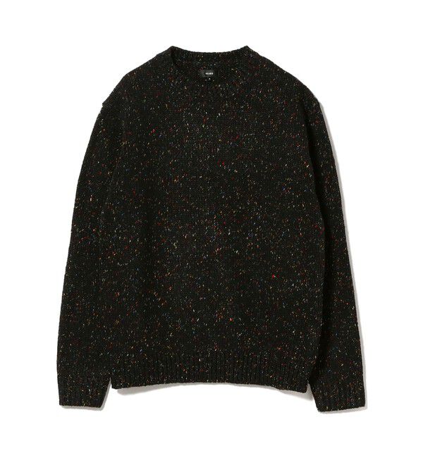 BEAMS「3ゲージ カラーネップ クルーネック ニット」|ニット・セーター|