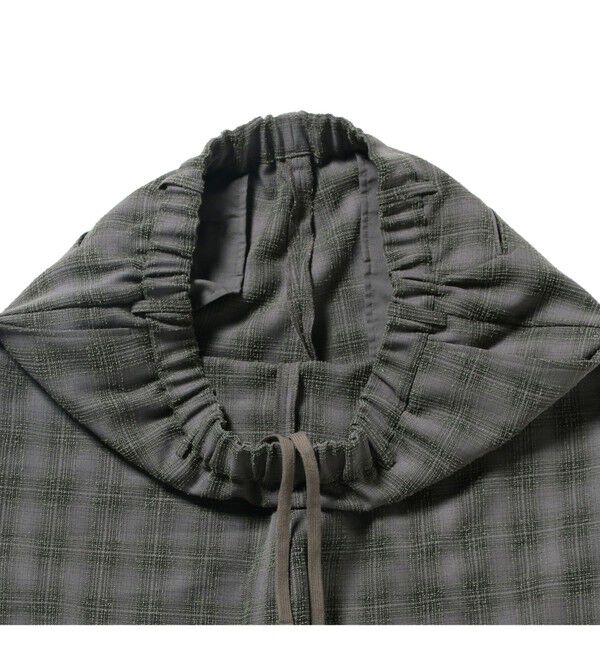 BEAMS「ブークレ チェック イージーパンツ」|チノ|