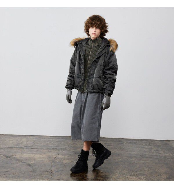 BEAMS「ガーメントダイ N-2B ジャケット」|ブルゾン・スタジャン|