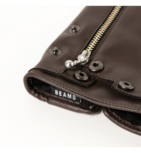 BEAMS「ダブル ライダース グローブ」|手袋|