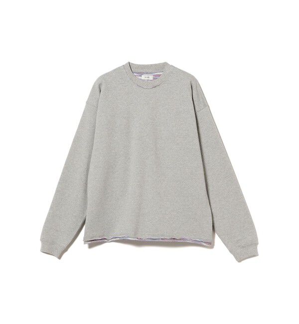 BEAMS「カスリ染め クルーネック スウェットシャツ」|スウェット・ジャージ|TOP GREY