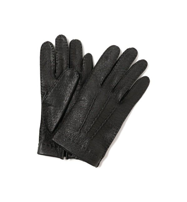BEAMS PLUS「DENTS / Peccary Unlined Gloves」|手袋|BLACK