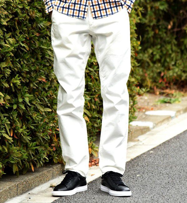 SHIPS「SHIPS:〈抗菌加工〉japan quality カラー テーパード スリム チノパンツ」|チノ|