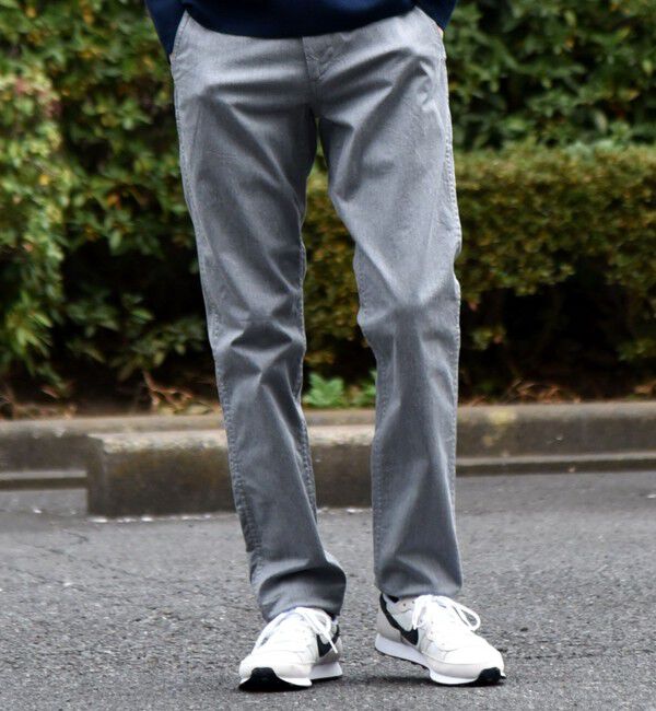 SHIPS「SHIPS:〈抗菌加工〉japan quality カラー テーパード スリム チノパンツ」|チノ|