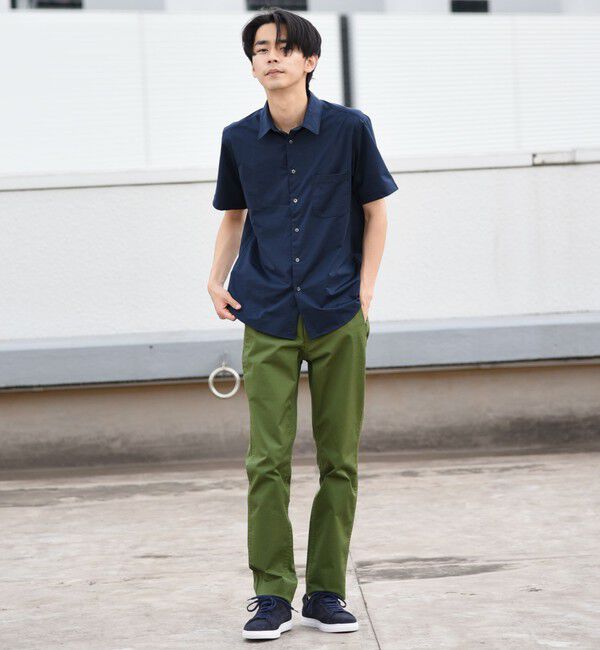 SHIPS「SHIPS:〈抗菌加工〉japan quality カラー テーパード スリム チノパンツ」|チノ|