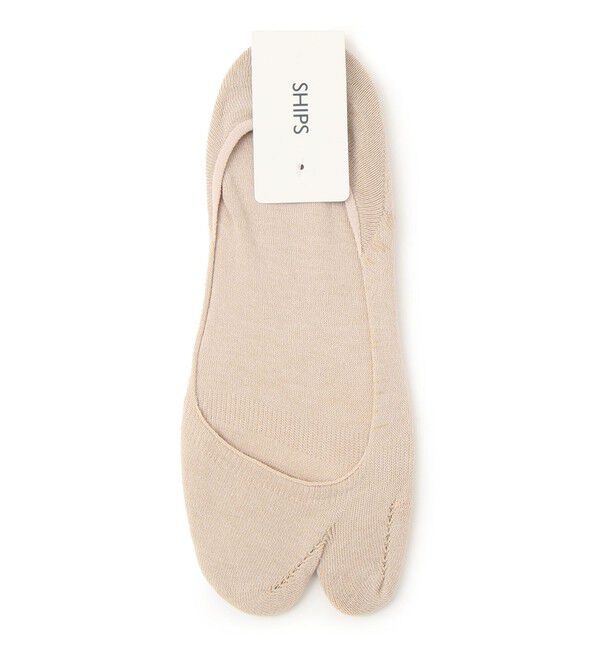 SHIPS for women「デオドラント浅履き足袋ソックス」|ソックス|ベージュ
