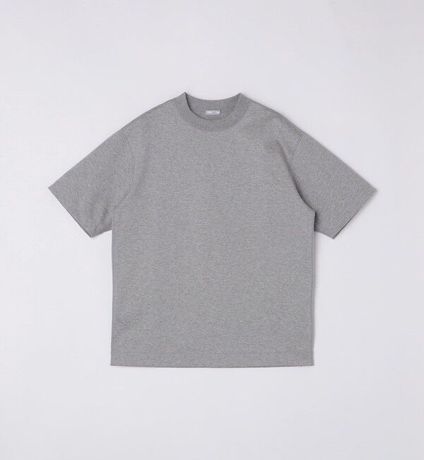 SHIPS「SHIPS: クルーネック ハイゲージ ダンボールニットTシャツ ライト」|Tシャツ・カットソー|グレー