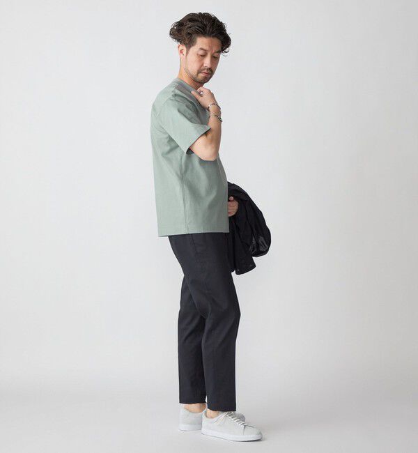 SHIPS「SHIPS: クルーネック ハイゲージ ダンボールニットTシャツ ライト」|Tシャツ・カットソー|