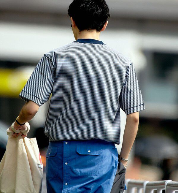 SHIPS「SHIPS: クルーネック ハイゲージ ダンボールニットTシャツ ライト」|Tシャツ・カットソー|