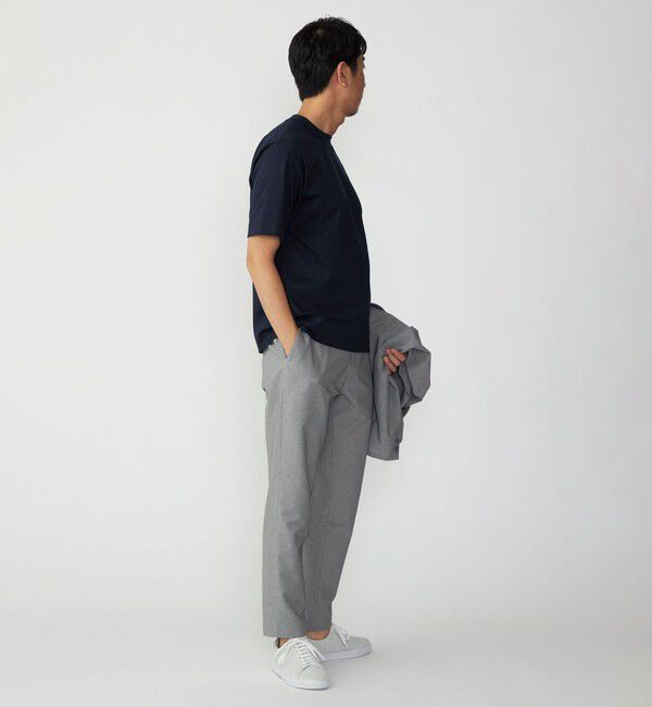 SHIPS「SHIPS: クルーネック ハイゲージ ダンボールニットTシャツ ライト」|Tシャツ・カットソー|