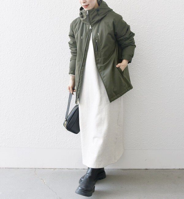 SHIPS any「SHIPS any:  ユーティリティー ZIPポケット 中綿マウンテンパーカー 24FW◇」|ブルゾン・スタジャン|