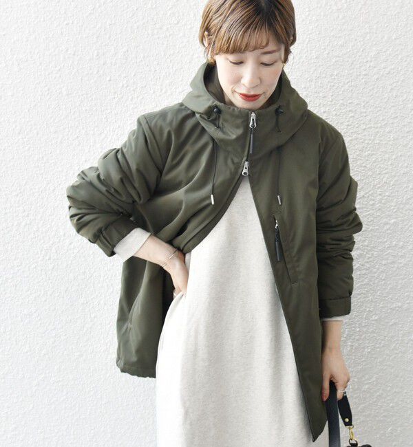 SHIPS any「SHIPS any:  ユーティリティー ZIPポケット 中綿マウンテンパーカー 24FW◇」|ブルゾン・スタジャン|