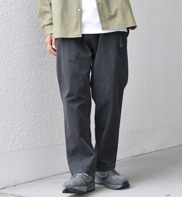 SHIPS any「【SHIPS any別注】Gramicci: オーガニックコットン ルーズテーパード ストレッチ デニム パンツ◆」|デニム|