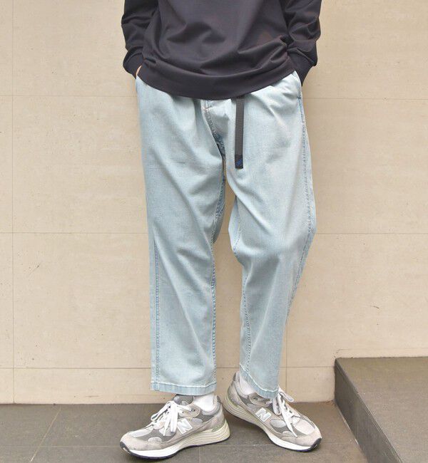 SHIPS any「【SHIPS any別注】Gramicci: オーガニックコットン ルーズテーパード ストレッチ デニム パンツ◆」|デニム|