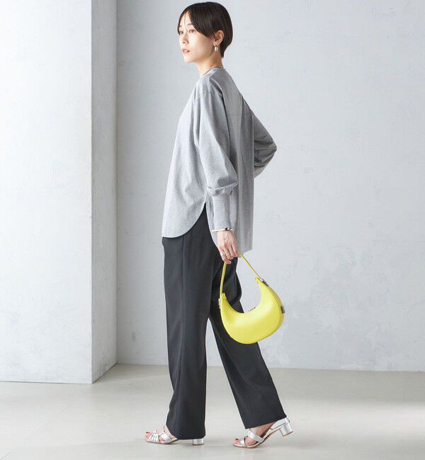 SHIPS for women「ロング リブ スリーブ カットソー  ボーダー / ソリッド」|Tシャツ・カットソー|