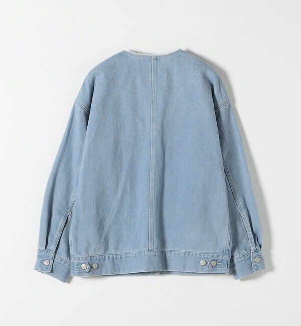 SHIPS any「《一部追加予約》SHIPS any: ノーカラー デニム ブルゾン［SHIPS any DENIM］」|デニムジャケット|
