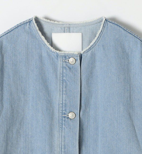 SHIPS any「《一部追加予約》SHIPS any: ノーカラー デニム ブルゾン［SHIPS any DENIM］」|デニムジャケット|