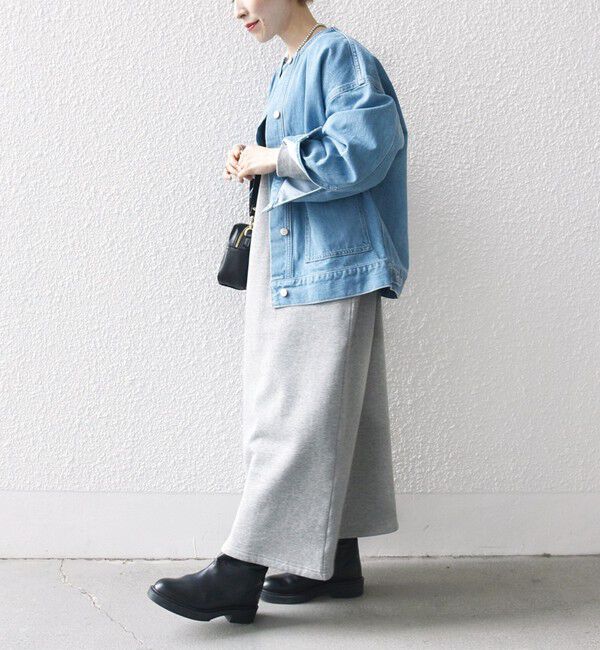 SHIPS any「《一部追加予約》SHIPS any: ノーカラー デニム ブルゾン［SHIPS any DENIM］」|デニムジャケット|