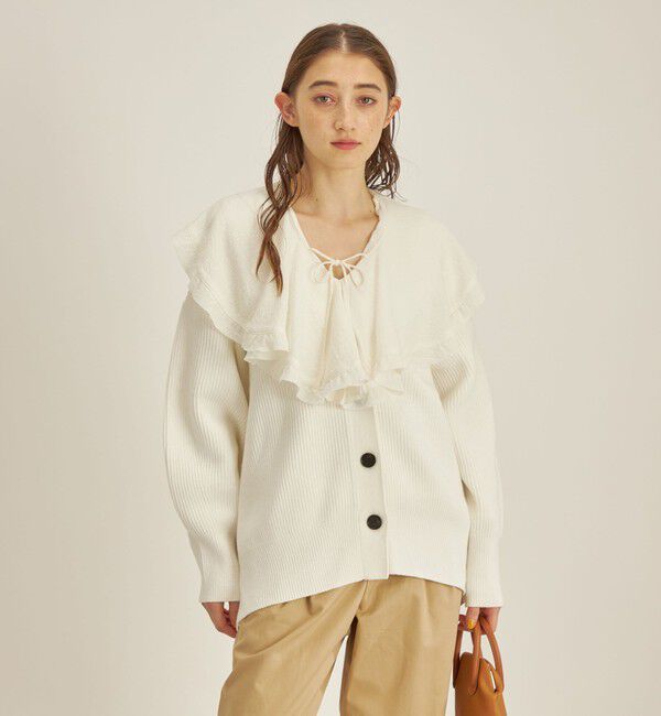 SHIPS for women「〈手洗い可能〉スムージーリップ ラッフル ブラウス ◇」|シャツ・ブラウス|