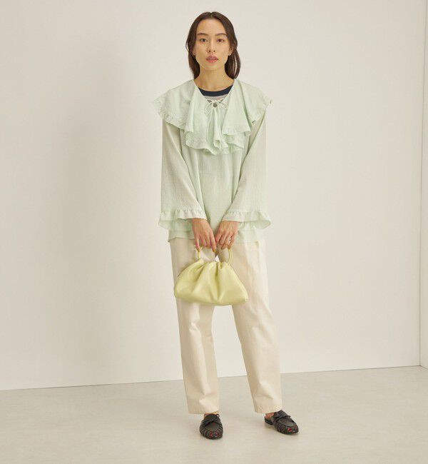 SHIPS for women「〈手洗い可能〉スムージーリップ ラッフル ブラウス ◇」|シャツ・ブラウス|