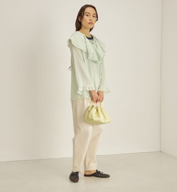 SHIPS for women「〈手洗い可能〉スムージーリップ ラッフル ブラウス ◇」|シャツ・ブラウス|