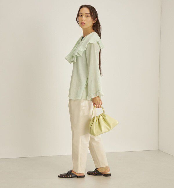 SHIPS for women「〈手洗い可能〉スムージーリップ ラッフル ブラウス ◇」|シャツ・ブラウス|