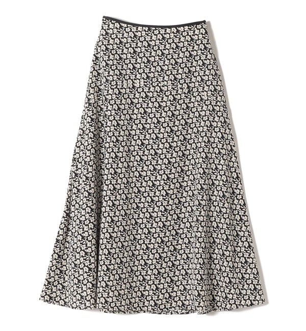 SHIPS for women「*〈手洗い可能〉ドット / 花柄 切替 セミフレア スカート ◇」|スカート|