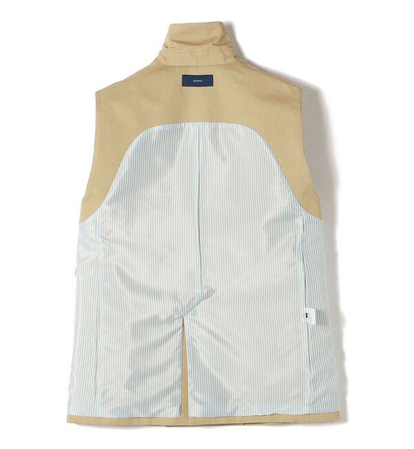 SHIPS for women「綿麻 カルゼ ダブルブレスト ジレ ◇」|ベスト・ジレ|