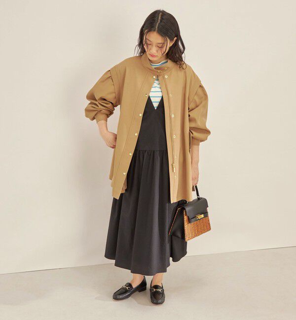 SHIPS for women「強撚 ギャバ スタンドカラー ハーフ コート ◇」|その他|