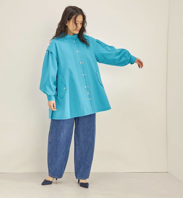 SHIPS for women「強撚 ギャバ スタンドカラー ハーフ コート ◇」|その他|