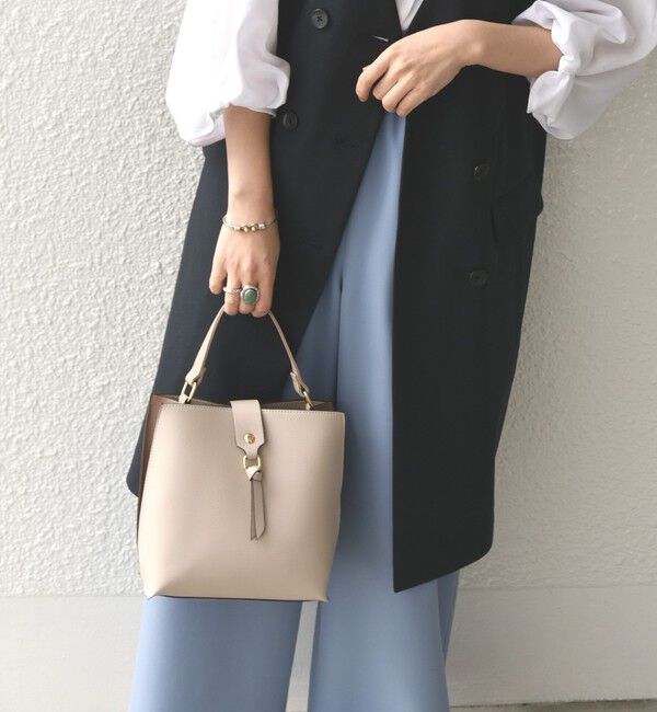 SHIPS any「《一部追加予約》SHIPS any: バイカラー2WAY スクエア ショルダー バッグ」|ショルダー・メッセンジャー|