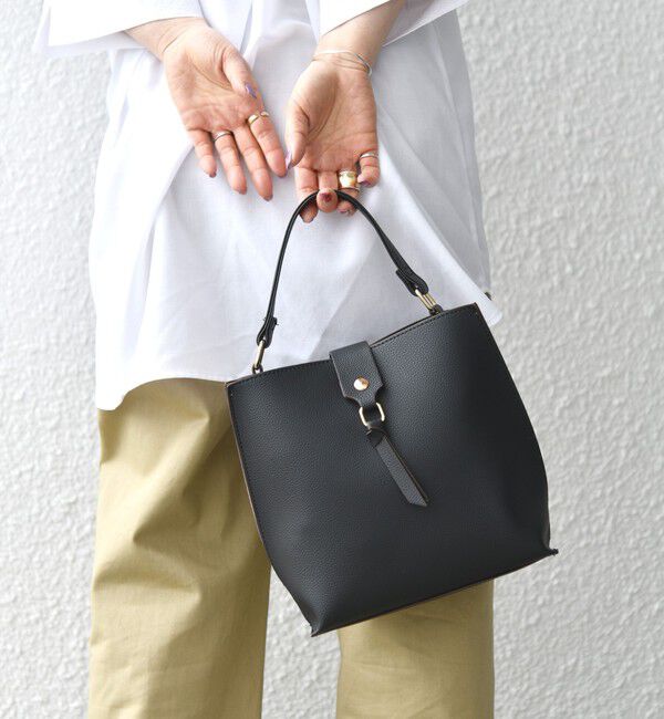 SHIPS any「《一部追加予約》SHIPS any: バイカラー2WAY スクエア ショルダー バッグ」|ショルダー・メッセンジャー|