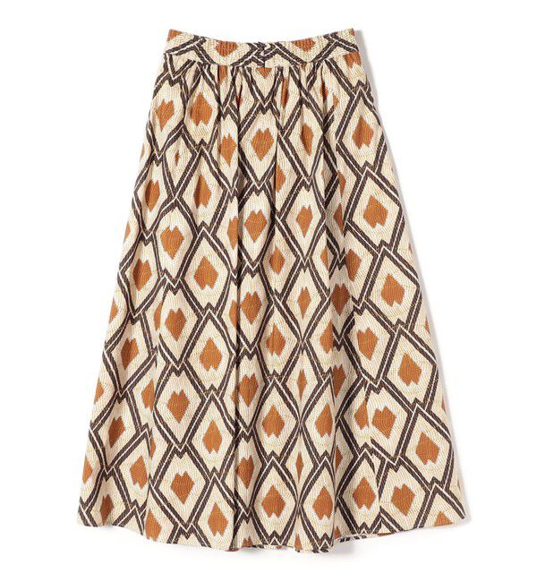 SHIPS for women「〈手洗い可能〉綿 エスニック プリント ボリューム スカート◇」|スカート|