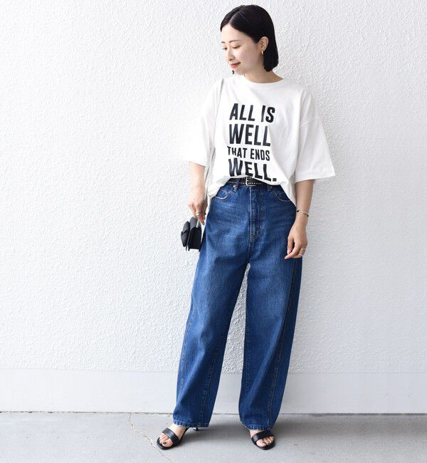 SHIPS for women「【SHIPS別注】81BRANCA:5分袖 ロゴ TEE 24SS 」|Tシャツ・カットソー|
