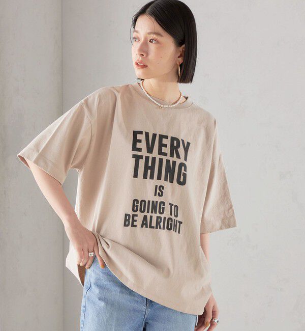 SHIPS for women「【SHIPS別注】81BRANCA:5分袖 ロゴ TEE 24SS 」|Tシャツ・カットソー|
