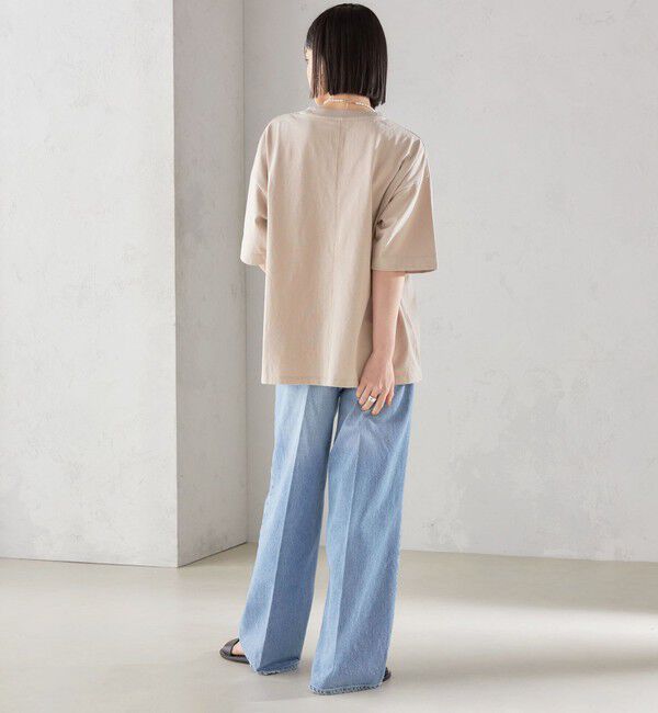 SHIPS for women「【SHIPS別注】81BRANCA:5分袖 ロゴ TEE 24SS 」|Tシャツ・カットソー|